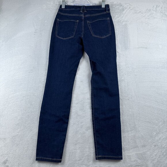 LC Lauren Conrad Mid Rise Skinny Jeans Womens Size 2 Dark Wash Blue - Picture 2 of 12